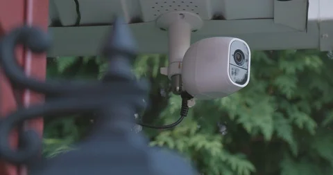 Outdoor Smart Home Security Camera Video stock 92379633