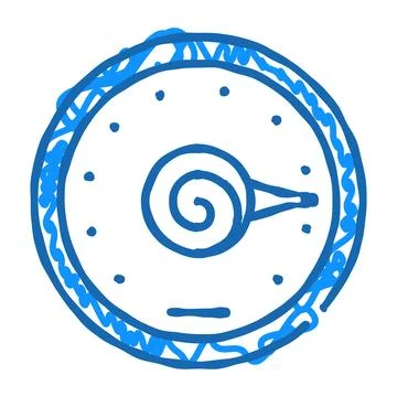 Outdoor spring thermometer icon doodle illustration Stock Illustration