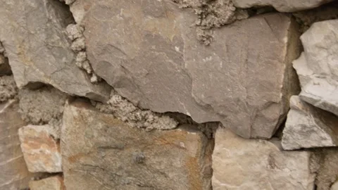 Outdoor stonework. Stone texture close-up. Stock Footage 251832814