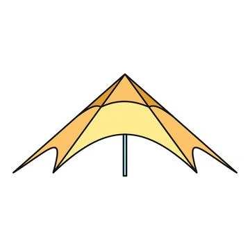 Outdoor sun shade structure providing protection from summer Stock Illustration