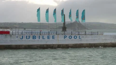 Outdoor Swimming Pool Video stock 8952745