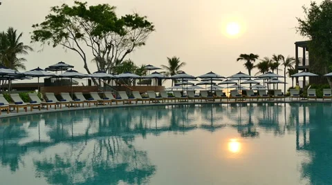 Outdoor swimming pool Stock Footage 61506089