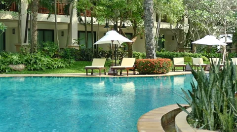 Outdoor swimming pool Stock-Footage 64958420