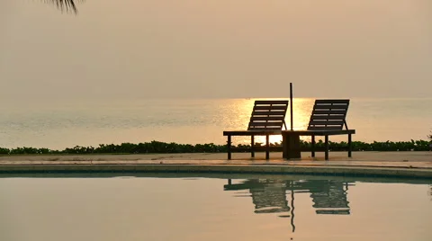 Outdoor swimming pool Stock Footage 65147484