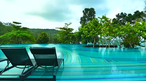 Outdoor swimming pool Stock Footage 65206547