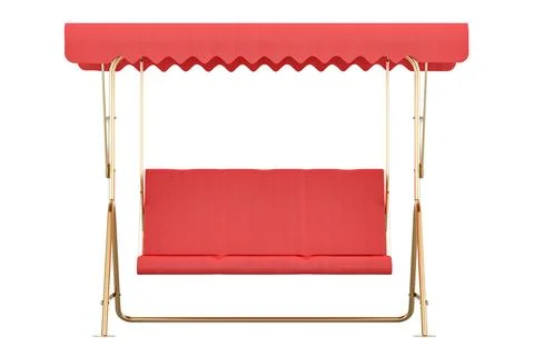 Outdoor Swing Chairs with Adjustable Tilt Canopy and Durable Steel Frame, 3.. Stock-Illustration