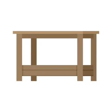 Outdoor table icon flat isolated Stock Illustration