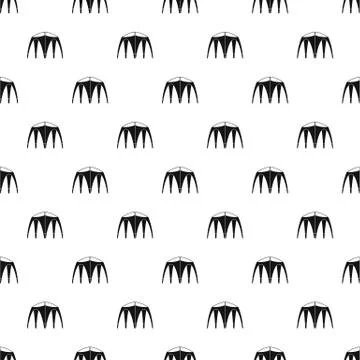 Outdoor tent pattern seamless vector Stock Illustration