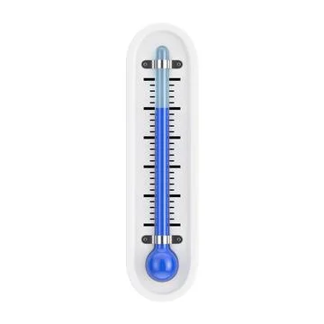 Outdoor Thermometer. 3d Rendering Stock Illustration