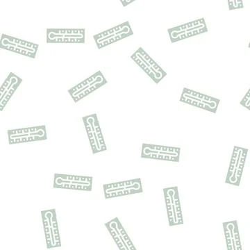 Outdoor thermometer glyph vector seamless pattern black 스톡 일러스트