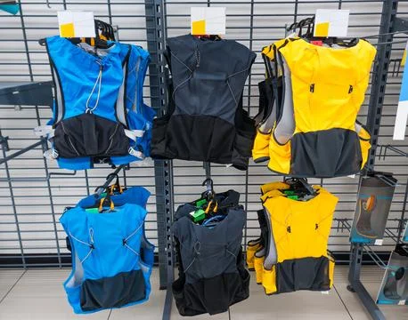 Outdoor trail running backpack Stock Photos