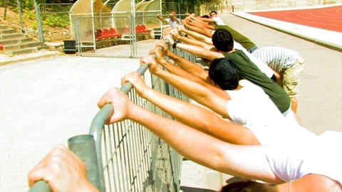 Outdoor training 04 Stock Footage 89481736