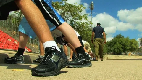 Outdoor training 05 Video stock 89481777