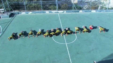 Outdoor training 17 Stock Footage 89481982