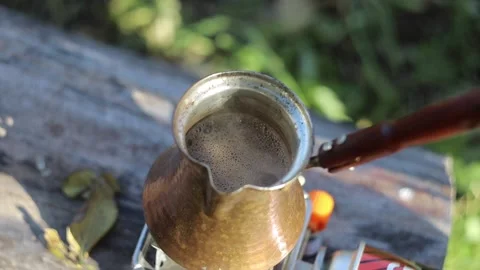 Outdoor Turkish Coffee Stock Footage 165221145