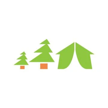 Outdoor vector icon design template Illustrazione stock