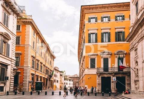 Outdoor view of the church of San Luigi dei Francesi Stock Photos