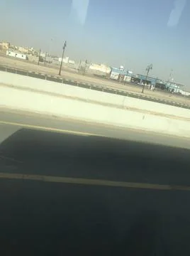 Outdoor view with empty  highway Stock Photos