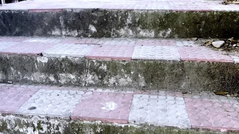 Outdoor Walking Stairs Stock Footage 335378940