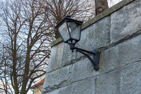 Outdoor wall lantern Stock Photos
