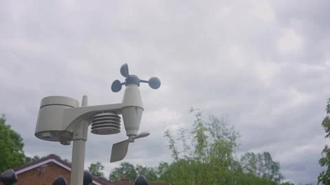 Outdoor Weather Station in the Wind Stock Footage 340288533