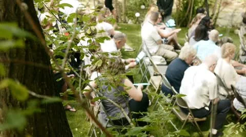 Outdoor wedding 库存影片 8907626