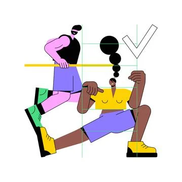 Outdoor workout abstract concept vector illustration. Stock Illustration