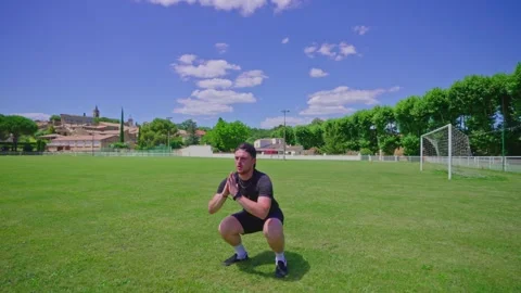 Outdoor Workout on a Sunny Day Stock Footage 277486103