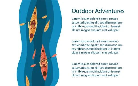Outdoors activities background Stock Illustration