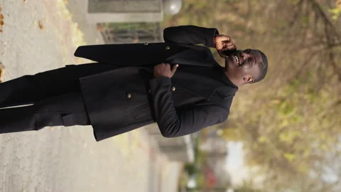 Outdoors call mobile communication man phone park Stock Footage 172979532