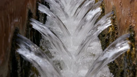 Outdoors, Day, Lockdown, Close-Up, Less Than 10 Seconds, Flowing Water, Motion, Video stock 94016152