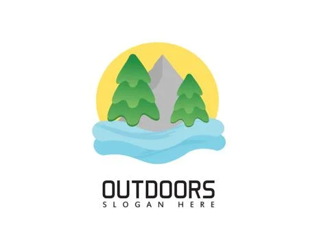 Outdoors logo Stock Illustration