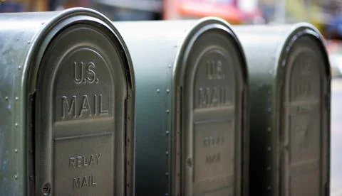 Outdoors mailboxes Stock Photos