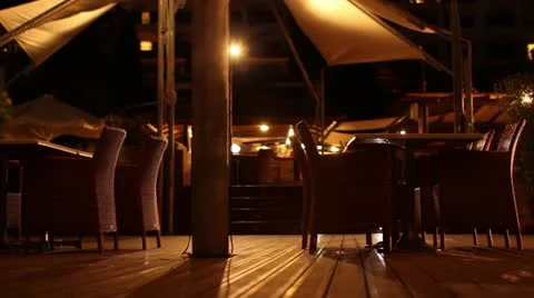 Outdoors restaurant Stock Footage 20588872