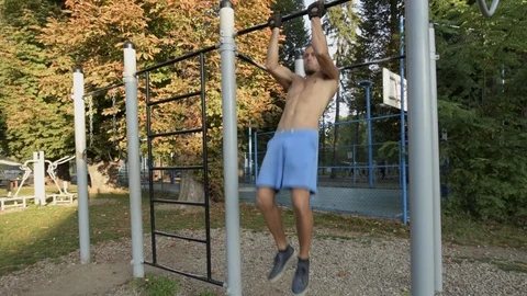 Outdoors workout Stock Footage 121834636