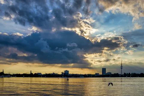 Outer Alster Lake Stock Photos