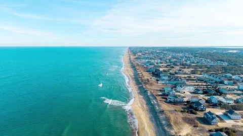 Outer Banks Aerial Hyperlapse Stock Footage 329079424