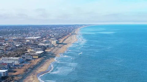 Outer Banks Aerial Video Stock Footage 329257682