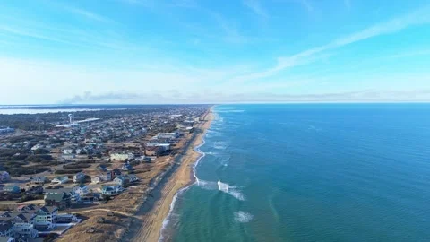Outer Banks Aerial Video Stock Footage 329257684