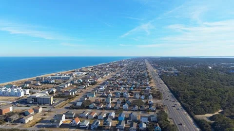 Outer Banks Aerial Video Stock Footage 329257688