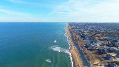 Outer Banks Aerial Video Stock Footage 329257722