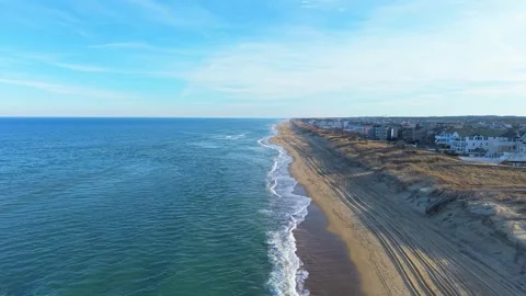 Outer Banks Aerial Video Stock Footage 329257736