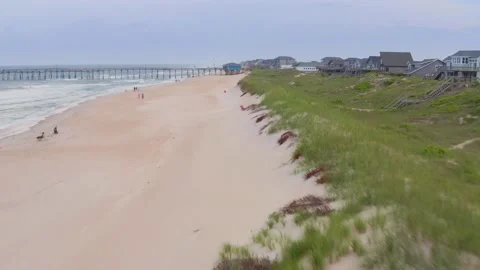 Outer Banks beach and dunes Vidéo 199989546