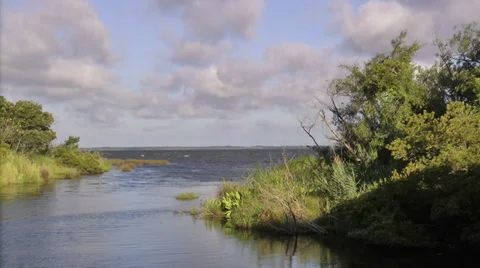 Outer Banks, NC sound view Stock Footage 36753398