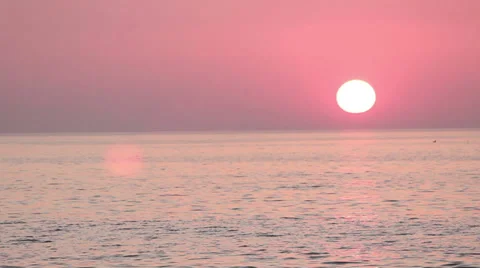 Outer banks sunrise with dolphins Video stock 36753145