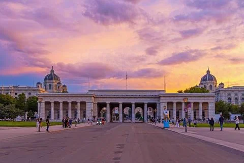 Outer Castle Gate, Vienna, Austria - August, 01, 2025. Outer Castle Gate and Stock Photos