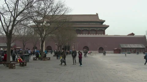 The Outer Courtyard of the Forbidden City in Beijing, 4K Stock Footage 67883158