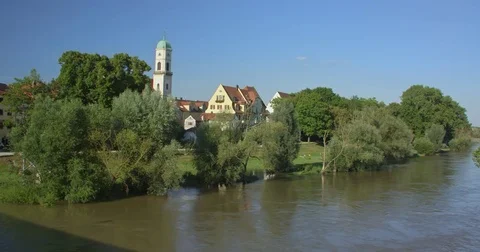 Outer districts of Regesburg 스톡 동영상 72690750