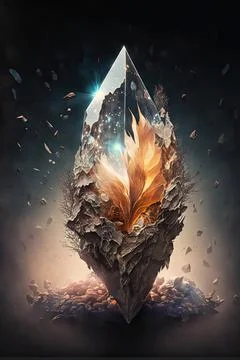 Outer essence shard Stock Illustration