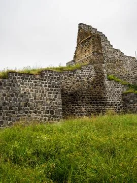 Outer fortification tower of Lori Berd fortress 库存照片